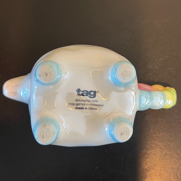 Tag UNICORN Pearl Iridescent YOU ARE UNIQUE Ceramic Cup / Mug / Planter - Picture 11 of 13